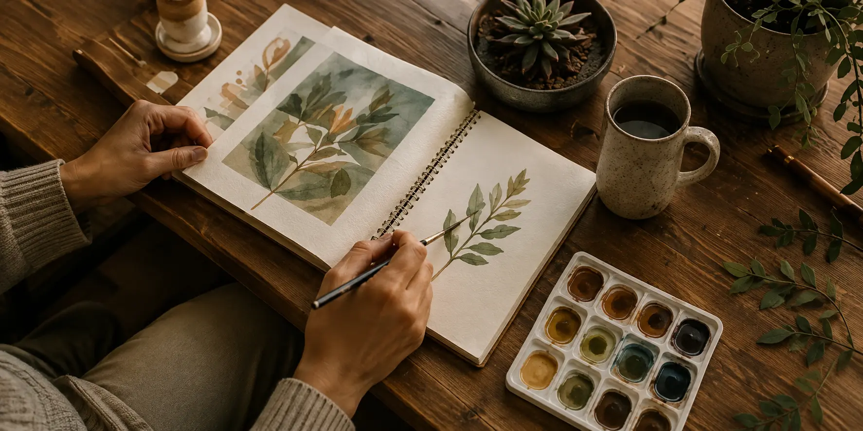 Creative art and journaling activity